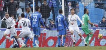 Gol 0-1 de Cristiano Ronaldo a pase de Karim Benzema