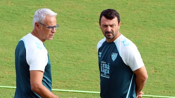 Sergio Pellicer con su ayudante, Alejandro Acejo.