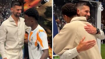 Djokovic’s heartfelt reunion with Real Madrid players