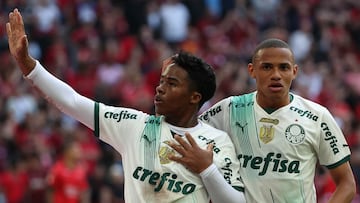 Goles de Endrick y Vitor Roque en el empate entre Paranaense y Palmeiras