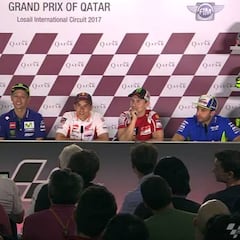 Buen rollo en Qatar entre Rossi y Márquez: “Mejor así”