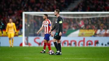 Jordan Henderson of Liverpool walks during the UEFA Champions League football match, round of 16, played between Atletico de Madrid and Liverpool FC at Wanda Metropolitano stadium on February 18, 2020, in Madrid, Spain.
 
 
 18/02/2020 ONLY FOR USE IN SPA