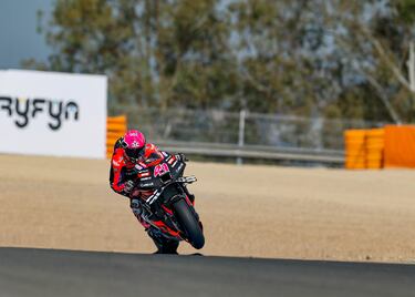 El piloto español, Aleix Espargaró, durante en el Gran Premio de España.