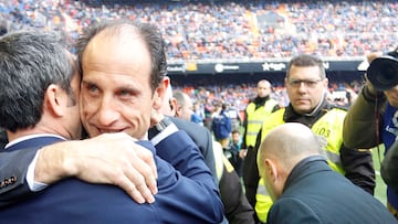 19/02/17 PARTIDO PRIMERA DIVISION
VALENCIA - ATHLETIC DE BILBAO
SALUDO ERNESTO VALVERDE VORO