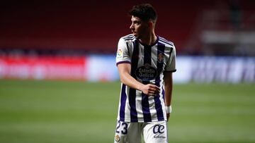 Waldo Rubio of Valladolid looks on during the spanish league, LaLiga, football match played between Atletico de Madrid and Real Valladolid CF at Wanda Metropolitano Stadium on June 20, 2020 in Madrid, Spain. The Spanish La Liga is restarting following its