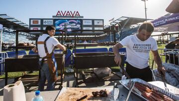 Mat&iacute;as Almeyda en el asado con San Jose