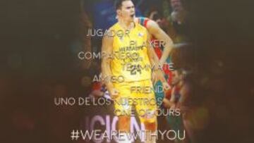 Kuric recibe el alta y ya bromea con sus compañeros