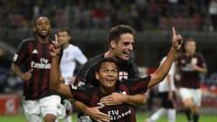 El delantero colombiano suma tres goles con el equipo de Milan.