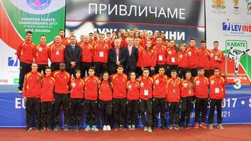 Delegación española en el Europeo de Sofía.