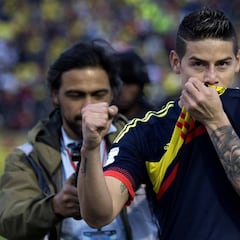La Selección Colombia con y sin James: la influencia del '10'