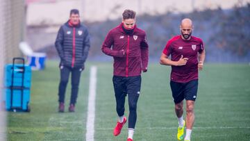 Rico y Remiro terminan el año trotando en Lezama