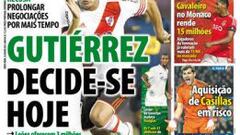 Hoy se define el fichaje de 'Teo' Gutiérrez al Sporting de Lisboa