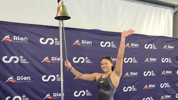 El salto de Daza, plusmarquista europea júnior del 100 libre