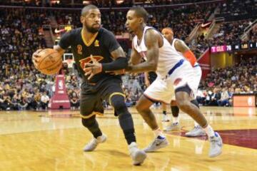 Los Cavaliers celebraron por todo lo alto su anillo de campeones: fiesta y exhibición después ante los Knicks.