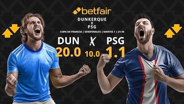 USL Dunkerque vs. PSG: horario, dónde ver, pronósticos y cuadro