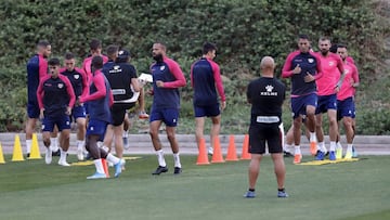 El Rayo prepara el partido ante el Almería.