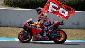 Triplete español en Jerez con Márquez, Rins y Maverick