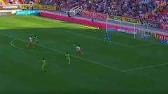 La perfecta definición de Juan Delgado en la derrota de Necaxa