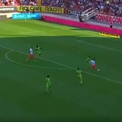 La perfecta definición de Juan Delgado en la derrota de Necaxa