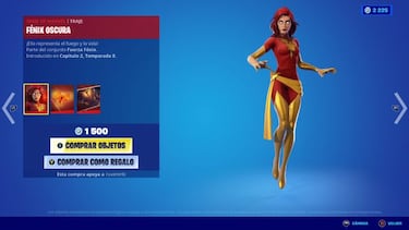 Fortnite: Fénix Oscura/Jean Grey de los X-Men de Marvel llega como skin