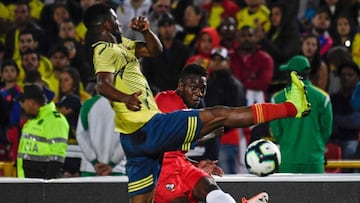 Jefferson Lerma jugó 45 minutos en la victoria de Colombia ante Panamá.