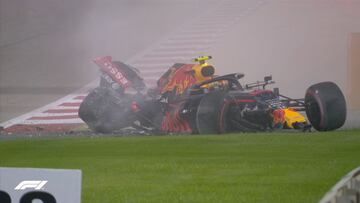 Accidente de Albon durante los Libres 2 del GP de Bahr&eacute;in.