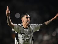 Soccer Football - Copa del Rey - Round of 16 - Albacete v Real Madrid - Estadio Carlos Belmonte, Albacete, Spain - January 14, 2026 Albacete's Jefte celebrates after the match REUTERS/Pablo Morano