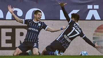 Cristian Gamboa anotó el tercer tanto del triunfo del Bochum ante el Bayern Múnich
