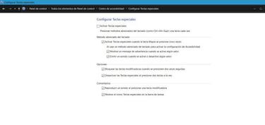 Cómo activar las teclas de alternancia de Windows 10