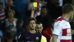 Alerta en el Barça: Piqué, Rakitic y Sergi Roberto están apercibidos