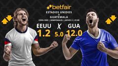 Estados Unidos vs. Guatemala: horario, dónde ver, pronósticos y estadísticas