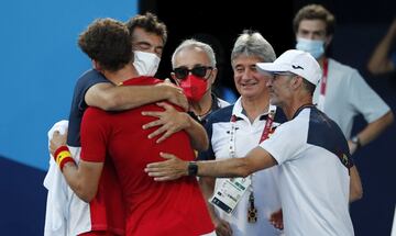 Así celebró Pablo Carreño la medalla de bronce