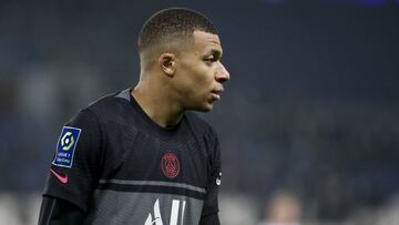 Kylian Mbappe of PSG during the French championship Ligue 1 football match between Paris Saint-Germain (PSG) and Stade Brestois 29 (Brest) on January 15, 2022 at Parc des Princes stadium in Paris, France - Photo Jean Catuffe / DPPI
 AFP7 
 15/01/2022 ONLY