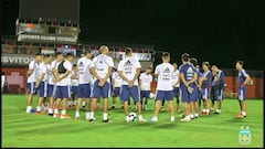 El helicóptero que alteró el entrenamiento de la Selección