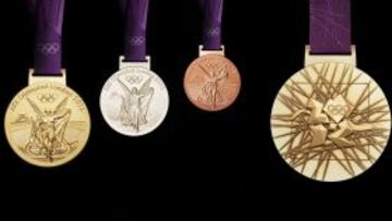 Las medallas de Londres 2012, dise&ntilde;adas por David Watkins. 