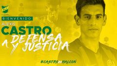 Defensa y Justicia firma el préstamo de Alexis Castro