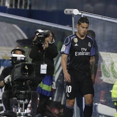 James se harta de Zidane: "¡No me pone un partido completo!"