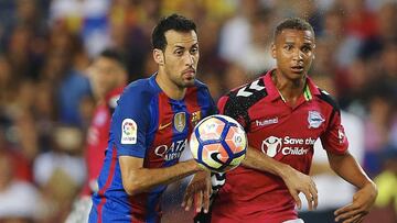 Sergio Busquets, el único canterano del Barça ante el Alavés.