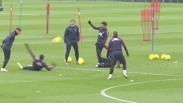 Un entrenamiento muy argentino en el PSG con Icardi y Di María