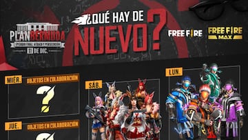 Free Fire: agenda semanal del 8 al 14 de diciembre con Bonus Especial y Recarga de Elefante