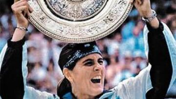 <b>SU DÍA MÁS GRANDE. </b>El 2 de julio de 1994, Conchita levantó el trofeo de Wimbledon.