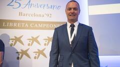 Jos&eacute; Manuel Moreno posa para AS en el acto de la Libreta de Campeones de La Caixa con motivo del 25 aniversario de los Juegos Ol&iacute;mpicos de Barcelona.