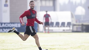 Torres durante un entrenamiento