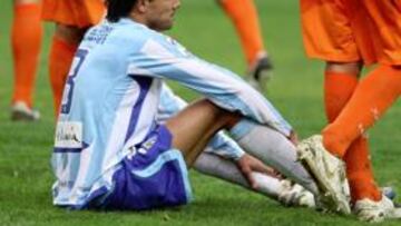 <b>DERROTADO. </b>Weligton, en el suelo, en el partido ante el Xerez.