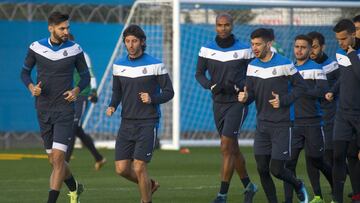Entrenamiento en Sant Adrià.