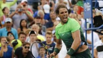 Rafael Nadal tras ganar a Diego Schwartzman.