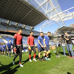 El entrenamiento de la R. Sociedad en Anoeta tras las obras