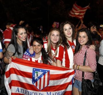 La celebración en la plaza de Neptuno