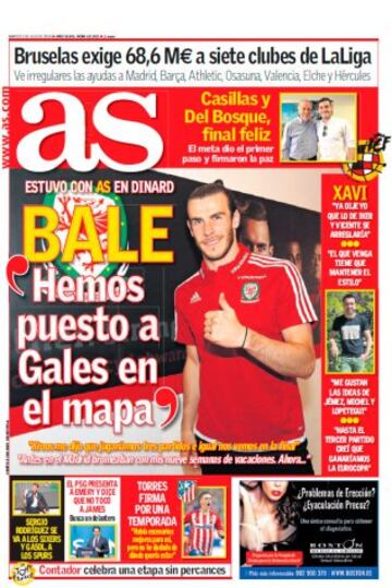 Las portadas de AS de julio