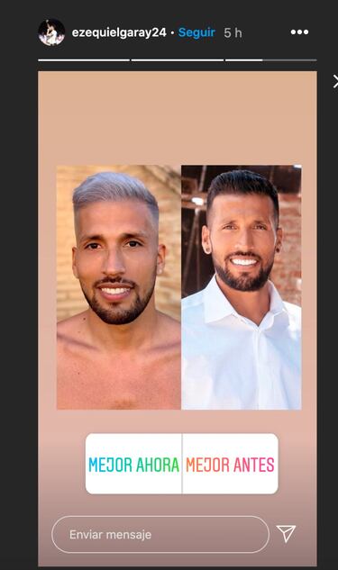 Ezequiel Garay apuesta por un cambio de 'look' y sus compa?eros se mofan